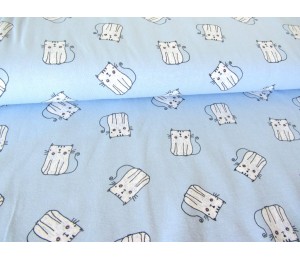 Jersey Katze hellblau